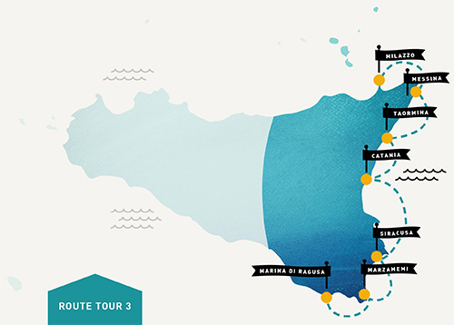 Route Tour 3 - Sicilia Orientale